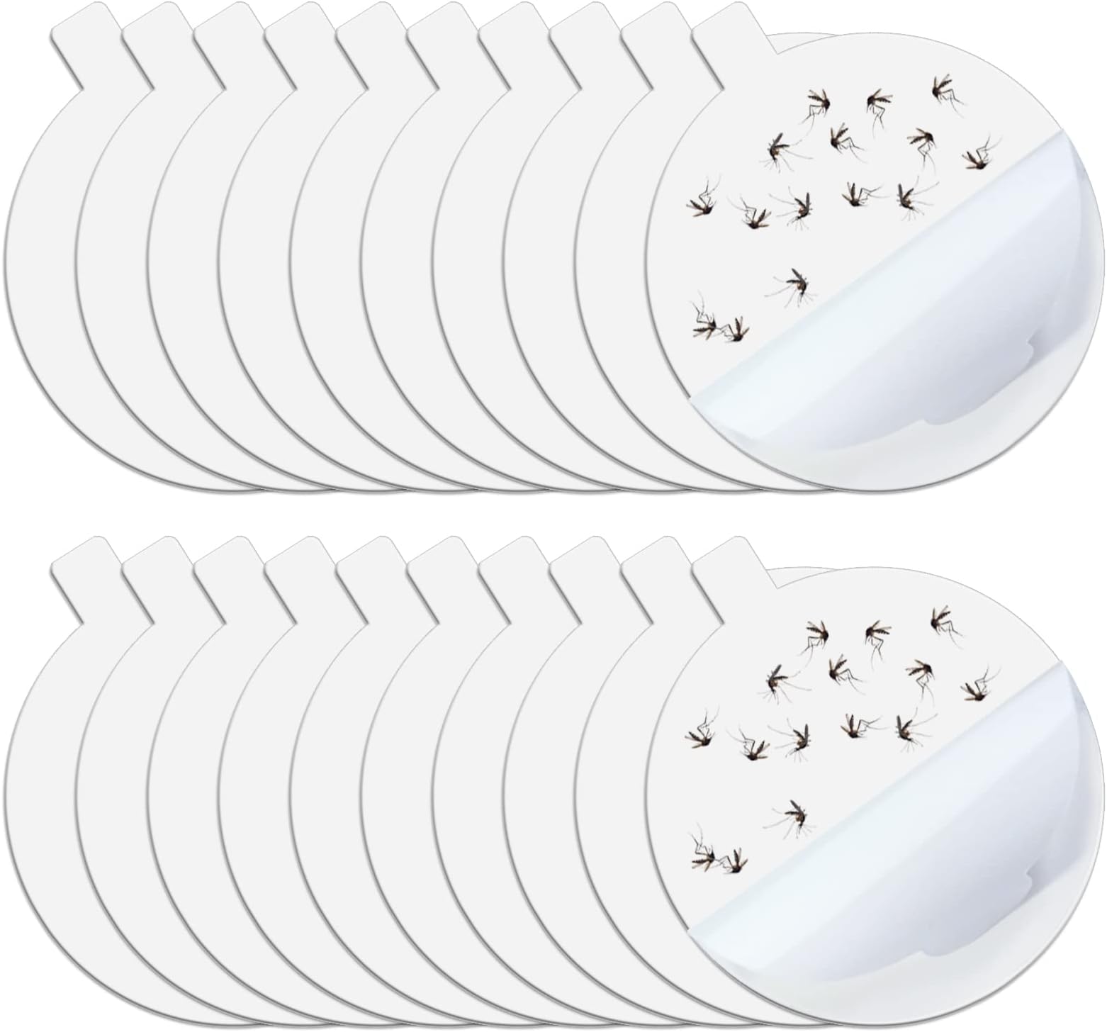 20PCS Mosquito Trap Sticky Refillable Glue Boards, 4.3" Refillable Glue Pads Compatible with Katchy Indoor Insect Trap, Fit for Katchy Fenun Mosquito Trap Bug Zapper Catcher