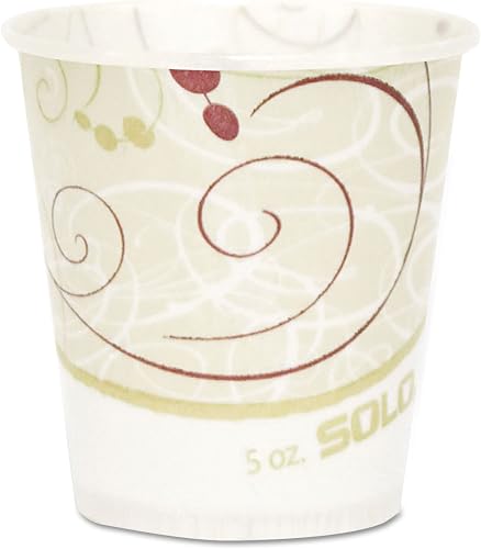 SOLO R53SYMPK Paper Water Cups, Waxed, 5oz, 100/Pack