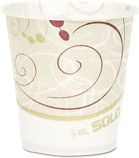SOLO R53SYMPK Paper Water Cups, Waxed, 5oz, 100/Pack