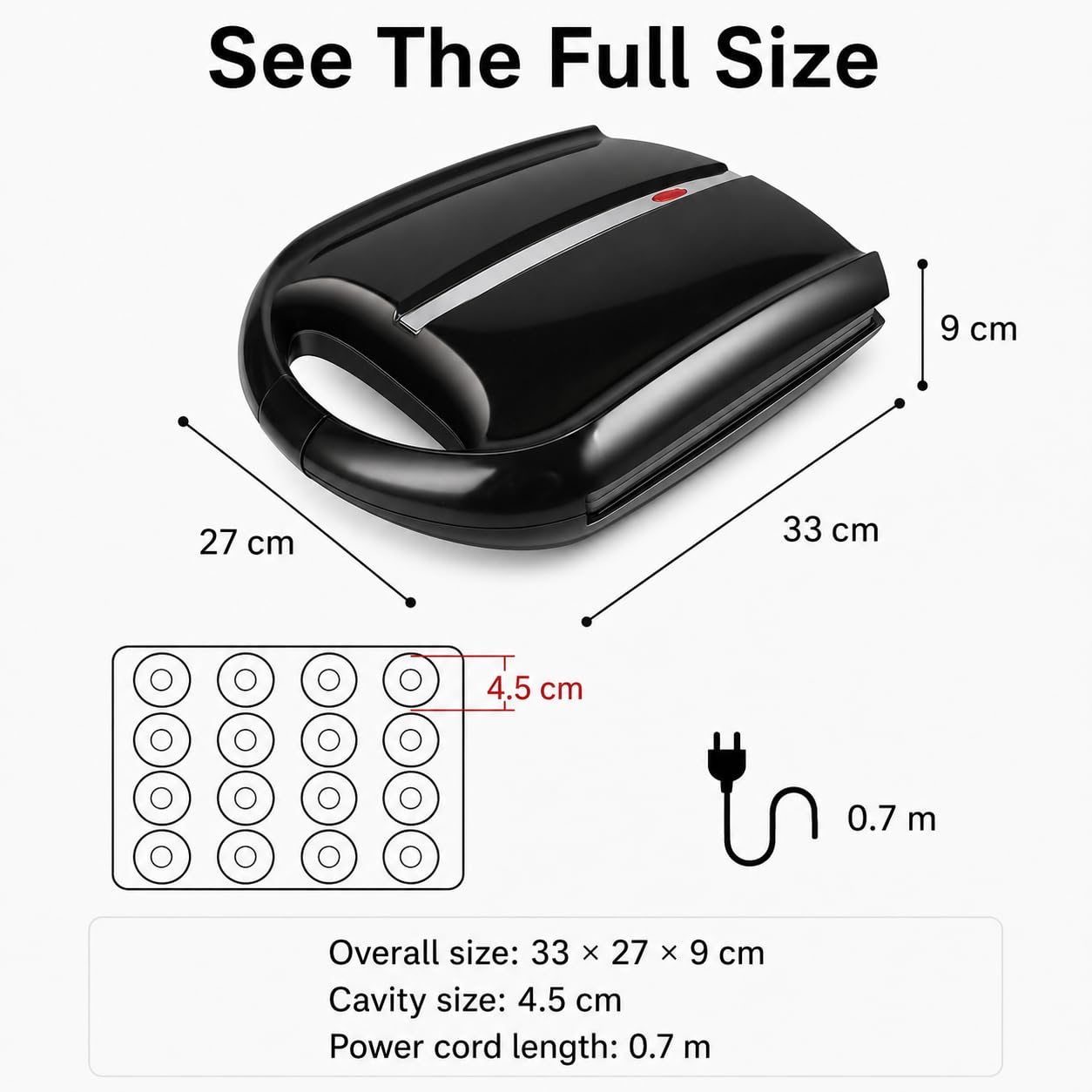Máquina de Donas, diámetro de dona 4.5 cm, lote de 16 agujeros