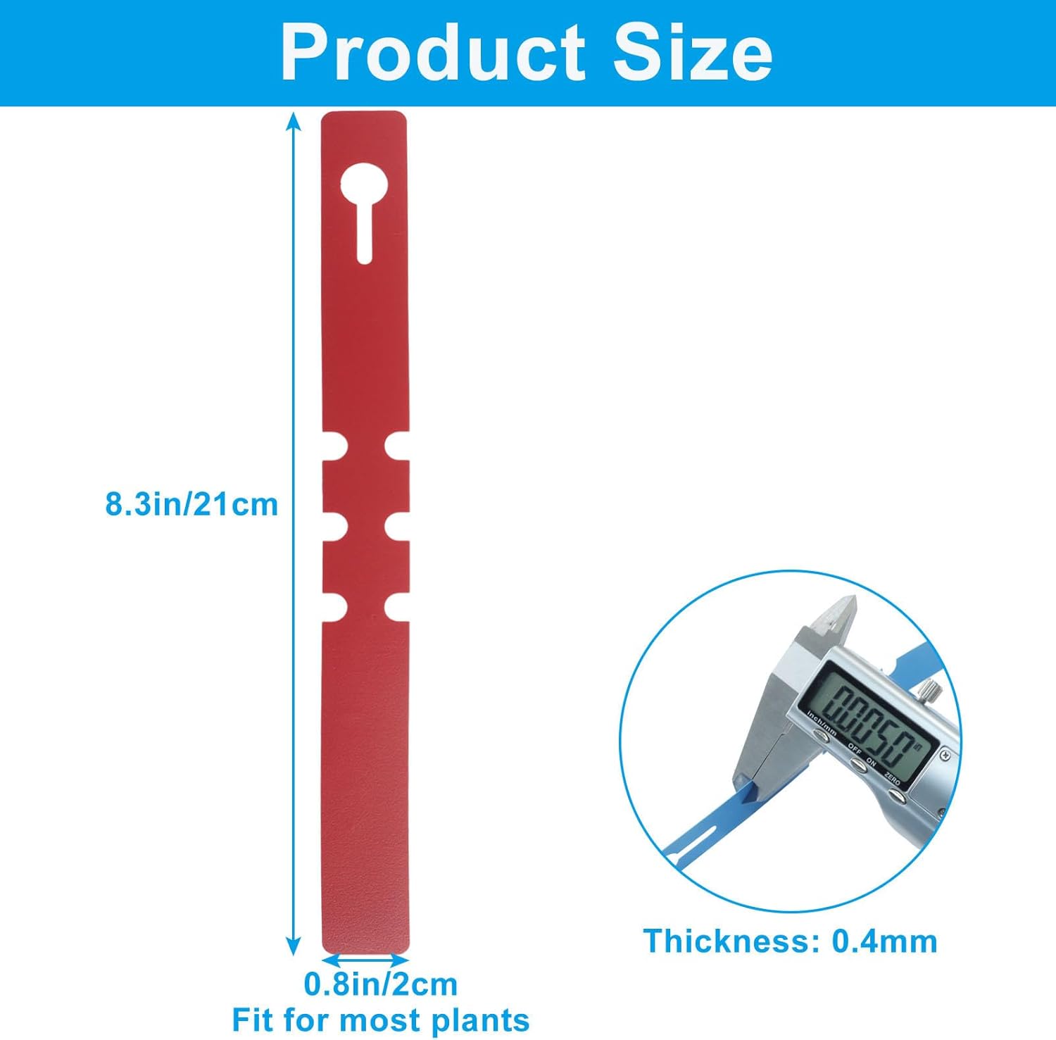 Zorfeter 120 Pcs Plastic Tree Tags, Adjustable Wrap Around Plant Labels Waterproof Nursery Tags, Large Writing Surface Garden Markers for Plants/Flower Nursery(6 Color) - Image 3