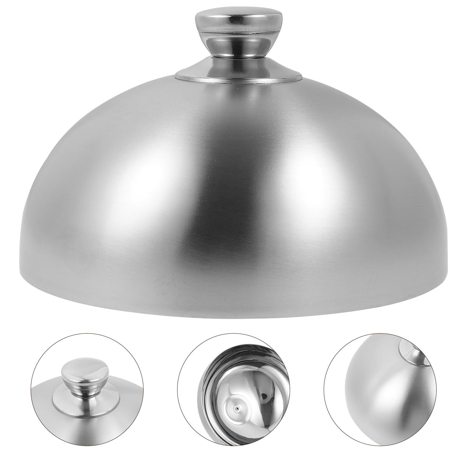 Coperchio per Alimenti in Acciaio Inox 26 CM, Copertura per Verdure e Bistecche, Protezione Alimentare per Ristoranti e Cucine Professionali