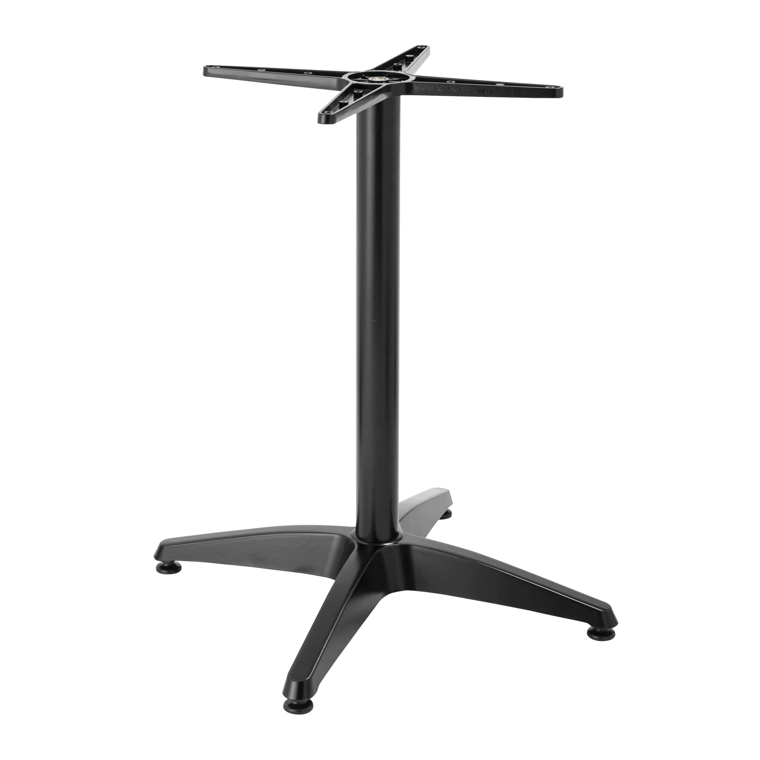 Oviala Pied de Table Ajustable 72/110 cm en Aluminium Noir