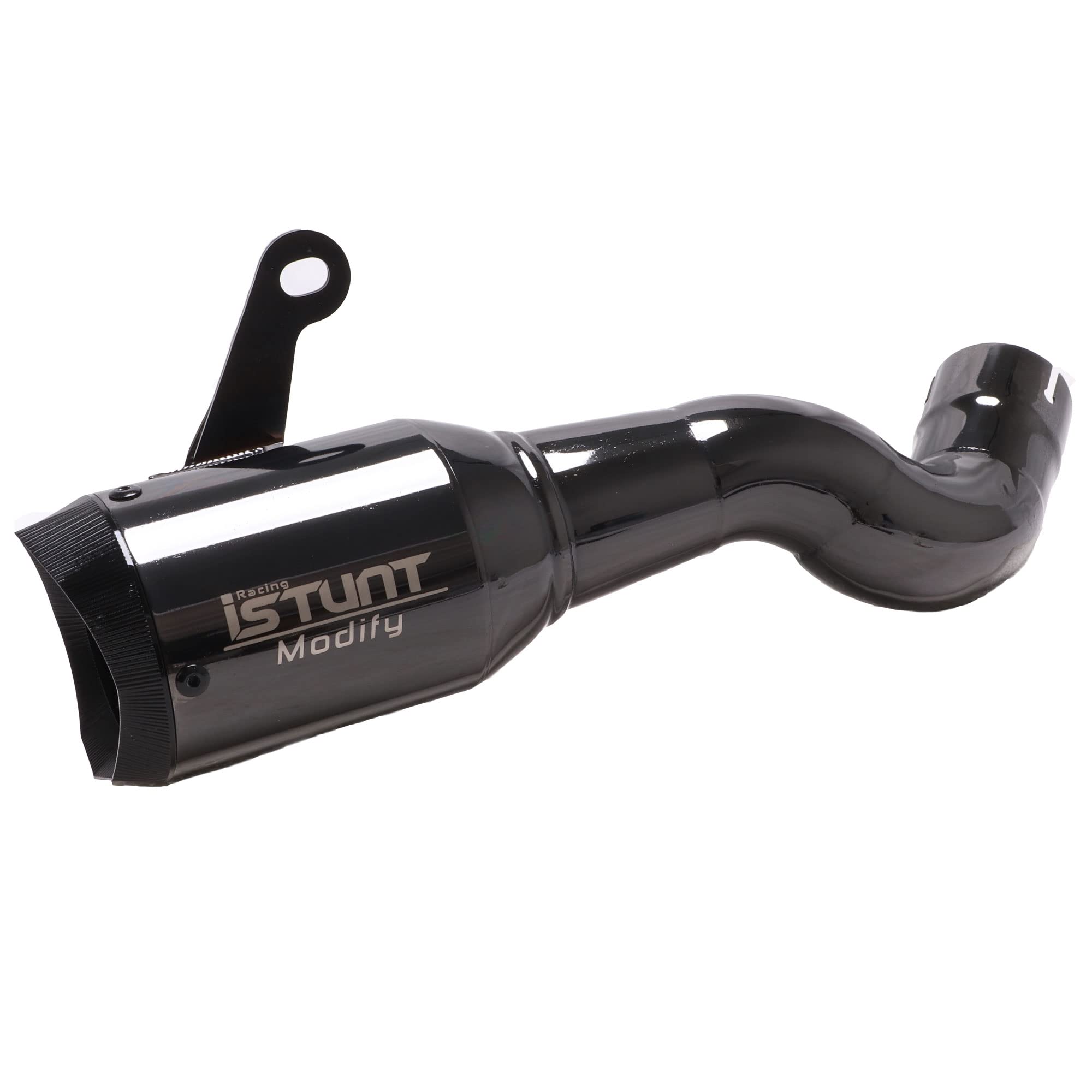 YOSAYUSA Motorcycle Exhaust Stainless Steel Slip On Exhaust System Tail Pipe Muffler For Kawasaki Z900 2017 2018 2019 2020 2021 2022 Round Black Muffler