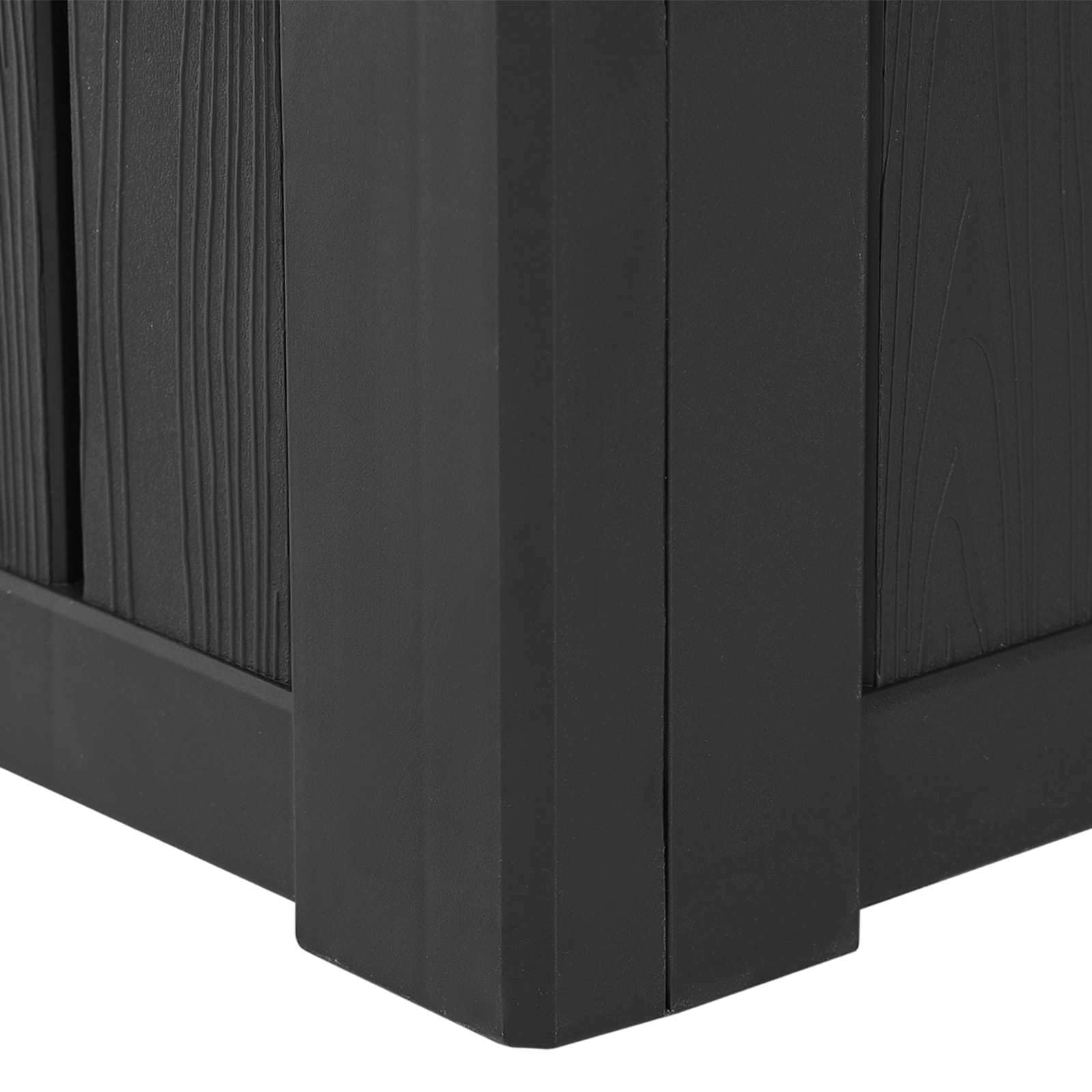 vidaXL Badewannenleiter mit Aufbewahrungsfach 2 Stufen schwarz 93 x 57 x 35 cm PP, moderner rechteckiger Spa Hocker, witterungsbeständig, UV-beständig, tragbar