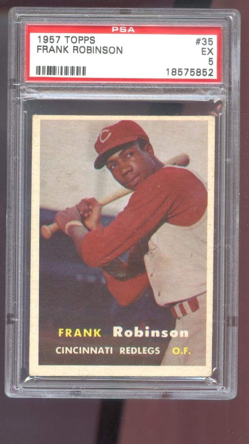 1957 Topps #35 Frank Robinson ROOKIE RC Redlegs PSA 5 Graded Baseball Card MLB