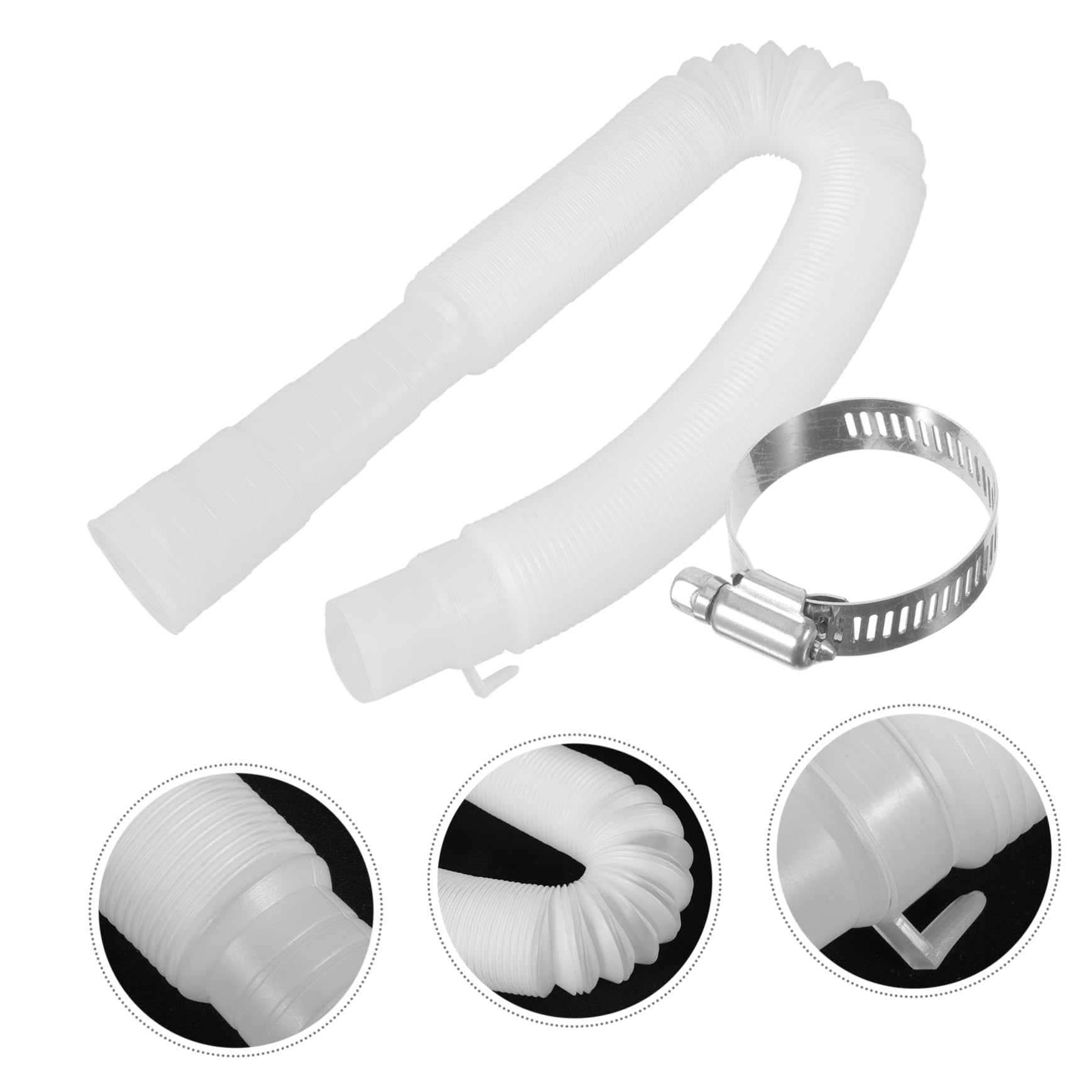 FUNOMOCYA Pool Supplies 3 Sets Pool Replacement Tube Garden Ornaments Outdoor Pump Filter Replacement Hose Swimming Ground Pool Hose Tub Hose Swimming Pool Pump Water Pump Pp White