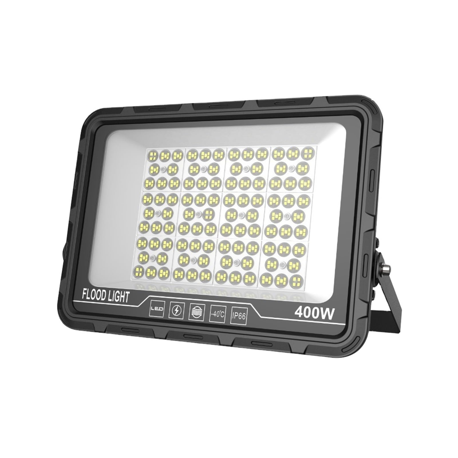 LLOOPK LED Flood Light, Led Reflector 200W 300W Floodlight Waterproof Powerful Construction Lamp 600W Street Spotlight Farm Stadium Square Projector(3000K,400W)