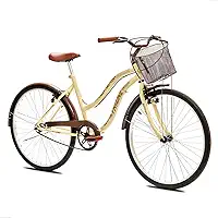 Bicicleta Aro 26 Feminina Retrô Tridal Beach com Freios V-Brake