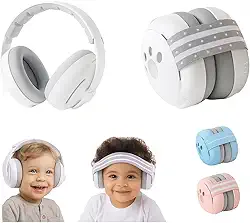 Abafador De Som Ruído Infantil Bebê Protetor Ouvido 2 Em 1 - Abafa Som Criança Autismo - ALVATEC ATC®