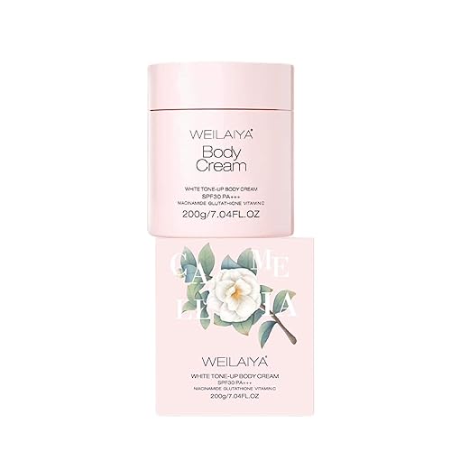 WEILAIYA Crema Corporal BLANCO TONE-UP CREMA CORPORAL SPF3O PA+44 NACINAMIDA GLUTATHIONE VITAMin 7.05 oz7.04FL.OZ (WEILAIYA Crema Corporal)