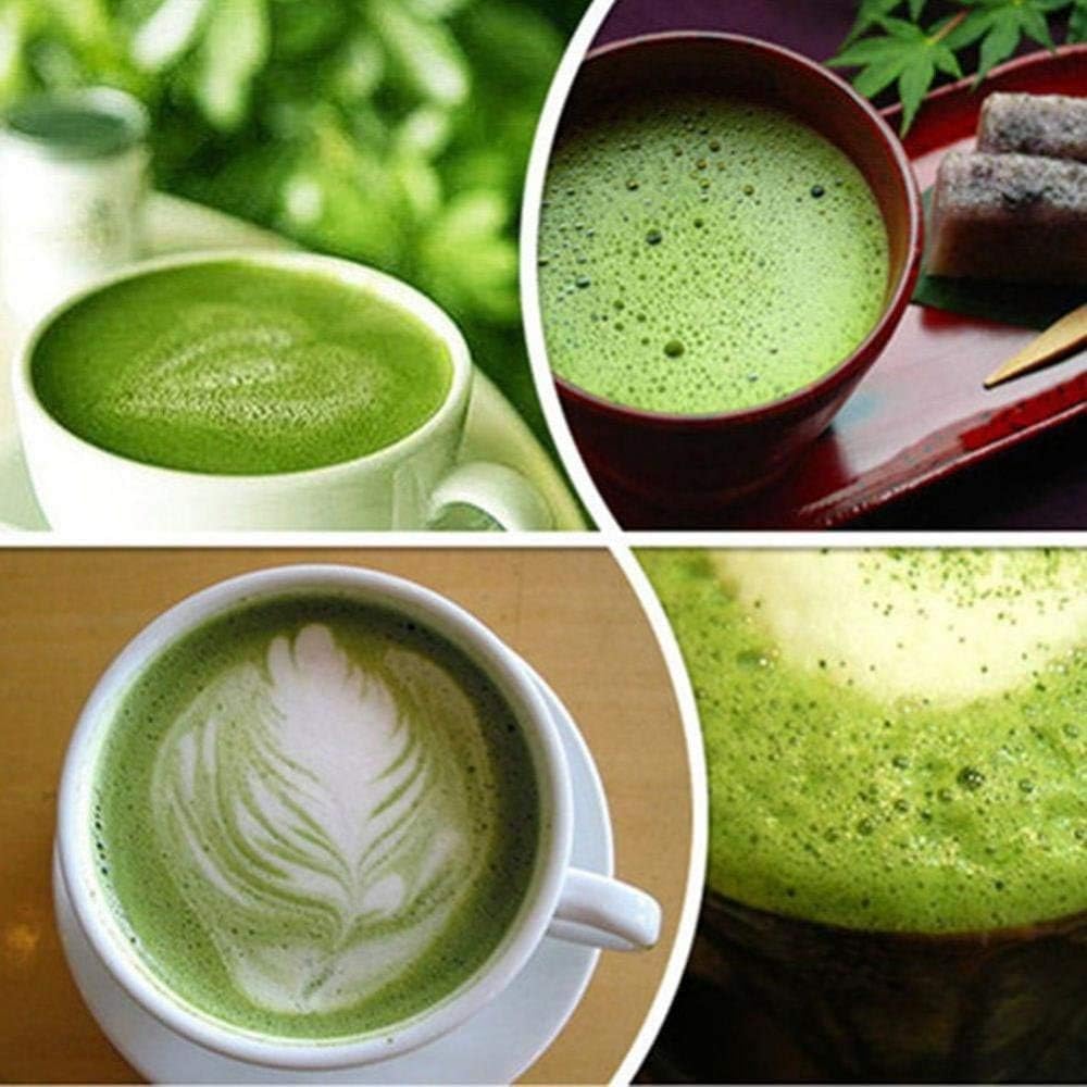 Nikou Trzepaczka do herbaty, miotła matcha, naturalny bambusowy proszek (72 prongi)