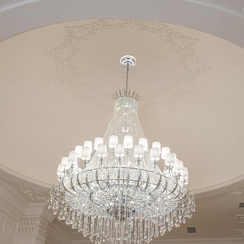 Miniatura 7 de Candelabro de techo plateado resistente, placa de cubierta de luz de metal para lámpara colgante, uso versátil en decoración del hogar, 5.31 pulgadas