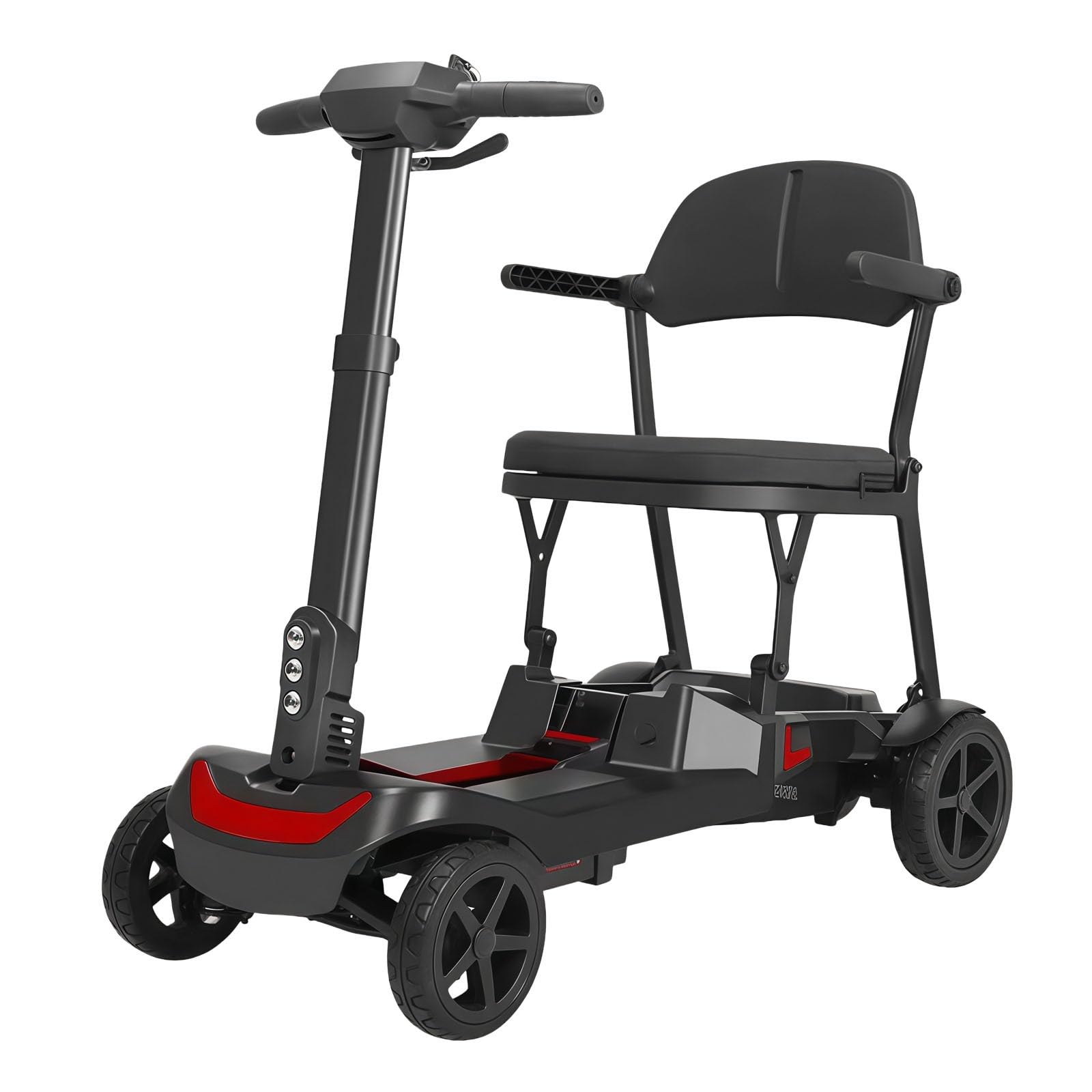 Scooter De Movilidad De 4 Ruedas, para Personas Mayores, Batería De Litio De 24V/10Ah,Capacidad De Carga De 120 Kg (264 LB),Personas Mayores Y Personas con Discapacidad. Red,6.6A