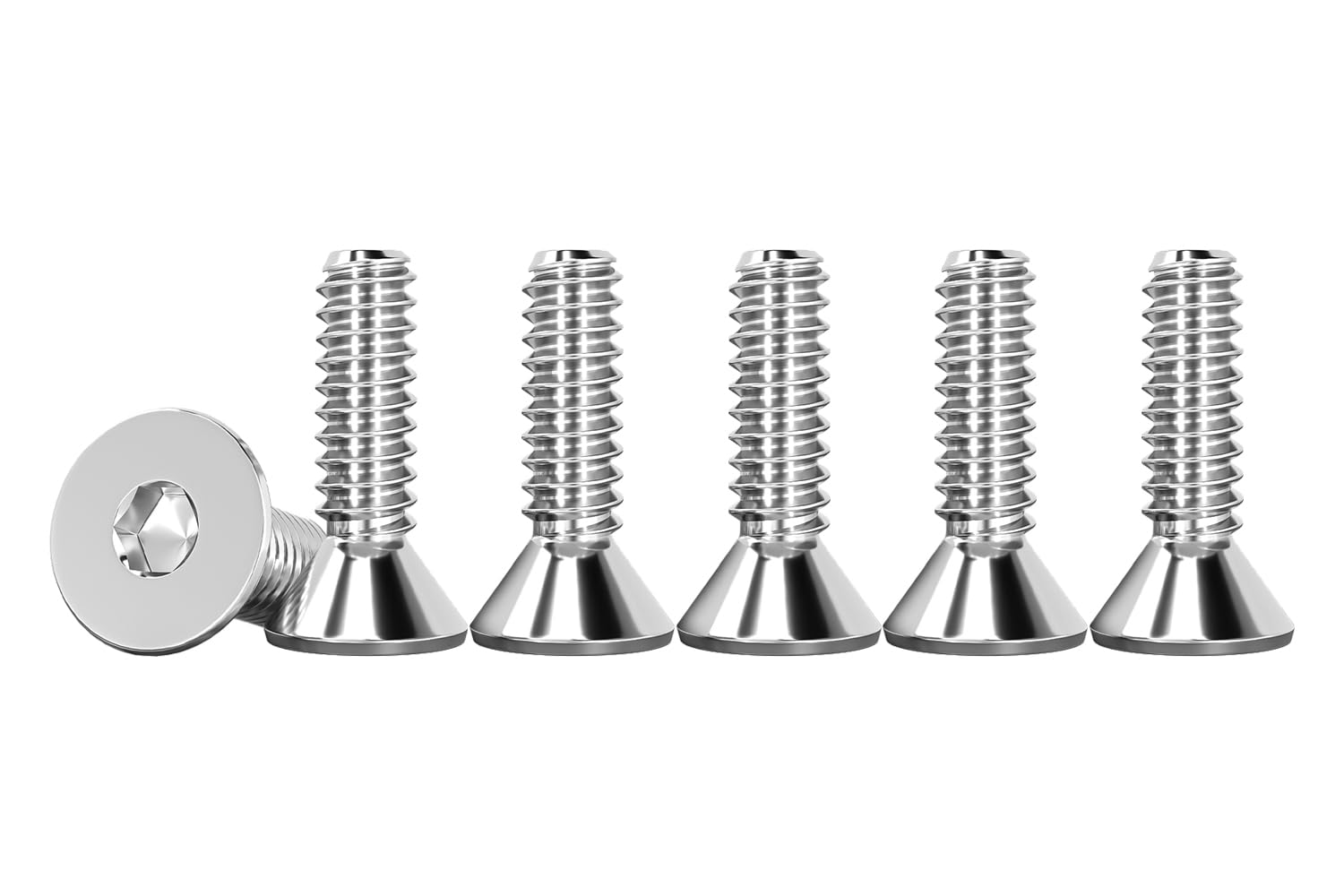 Drenky Socket Screws M3 X 12mm 304 Stainless Steel M3 Bolts Screws Countersunk DIN 7991 / ISO 10642 Machine Screw Flat Head Hex Socket Cap Screw (Pack of 50)