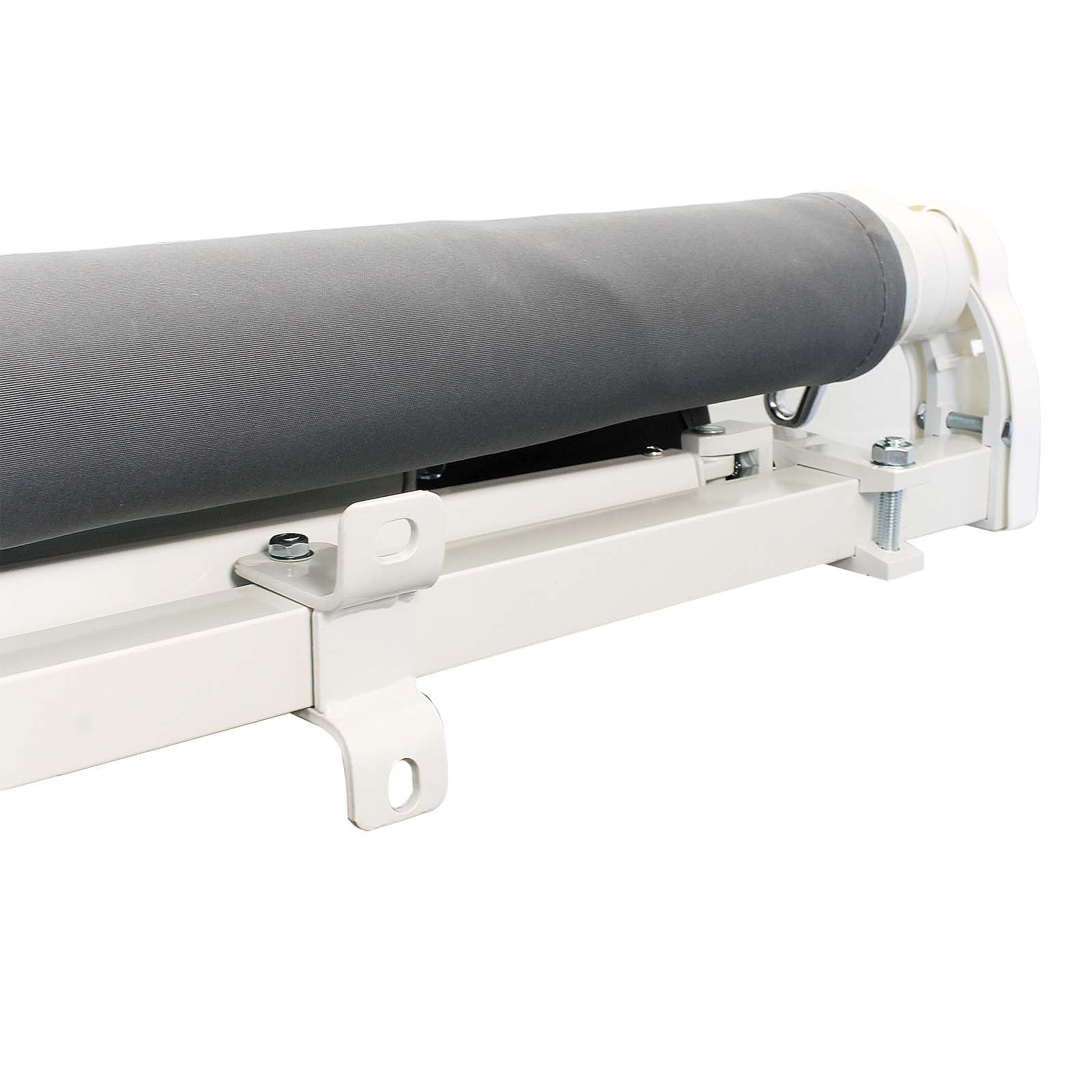 Toboli Gelenkarmmarkise 3,5x3 m Anthrazit Sonnenmarkise für Wandmontage Balkonmarkise mit UV-Schutz