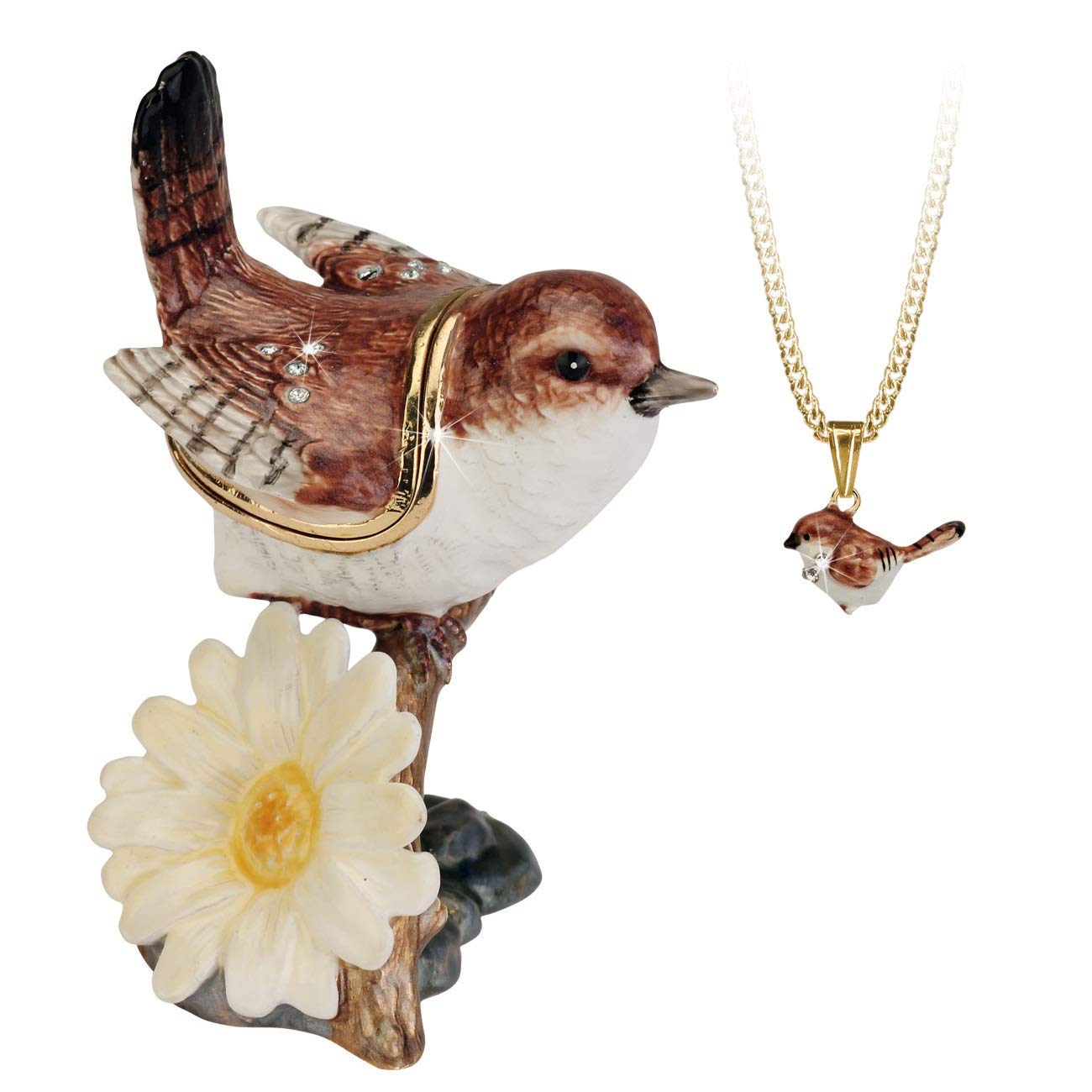 AroraSecrets from Hidden Treasures 1032 Wren Trinket Box