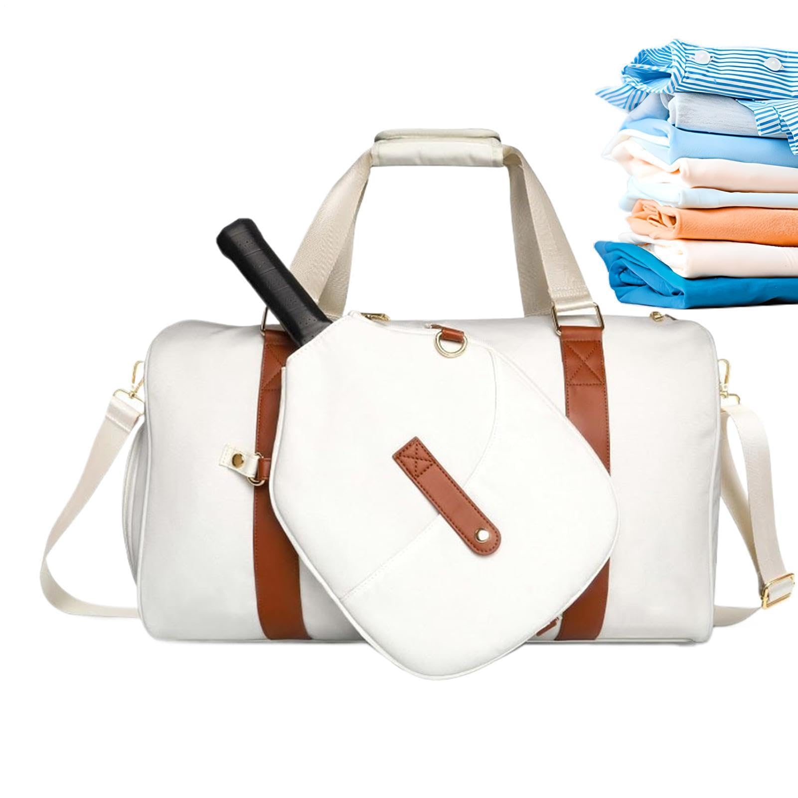 Borsa per Racchetta da Tennis con Copriracchetta e Tracolla Regolabile da