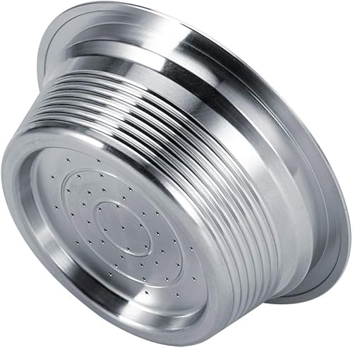 Miniatura 7 de Cápsulas de café recargables de acero inoxidable, juego de filtros reutilizables de cápsula de espresso con tapas, cuchara y cepillo para máquina de