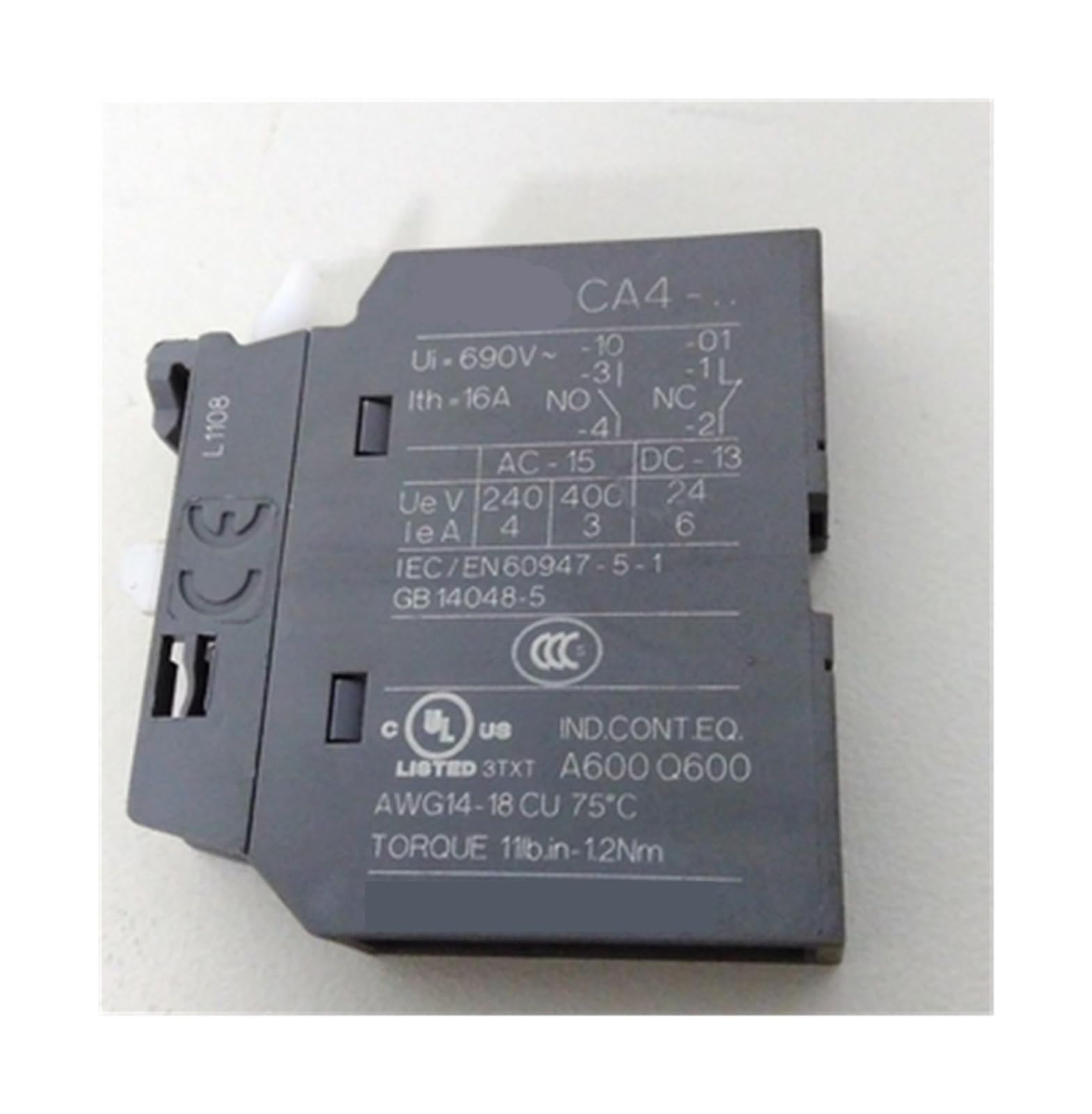 SJJBVPYX 1pcs contactor accessory auxiliary contact CA4-10 / CA4-01 (for AF09-38)