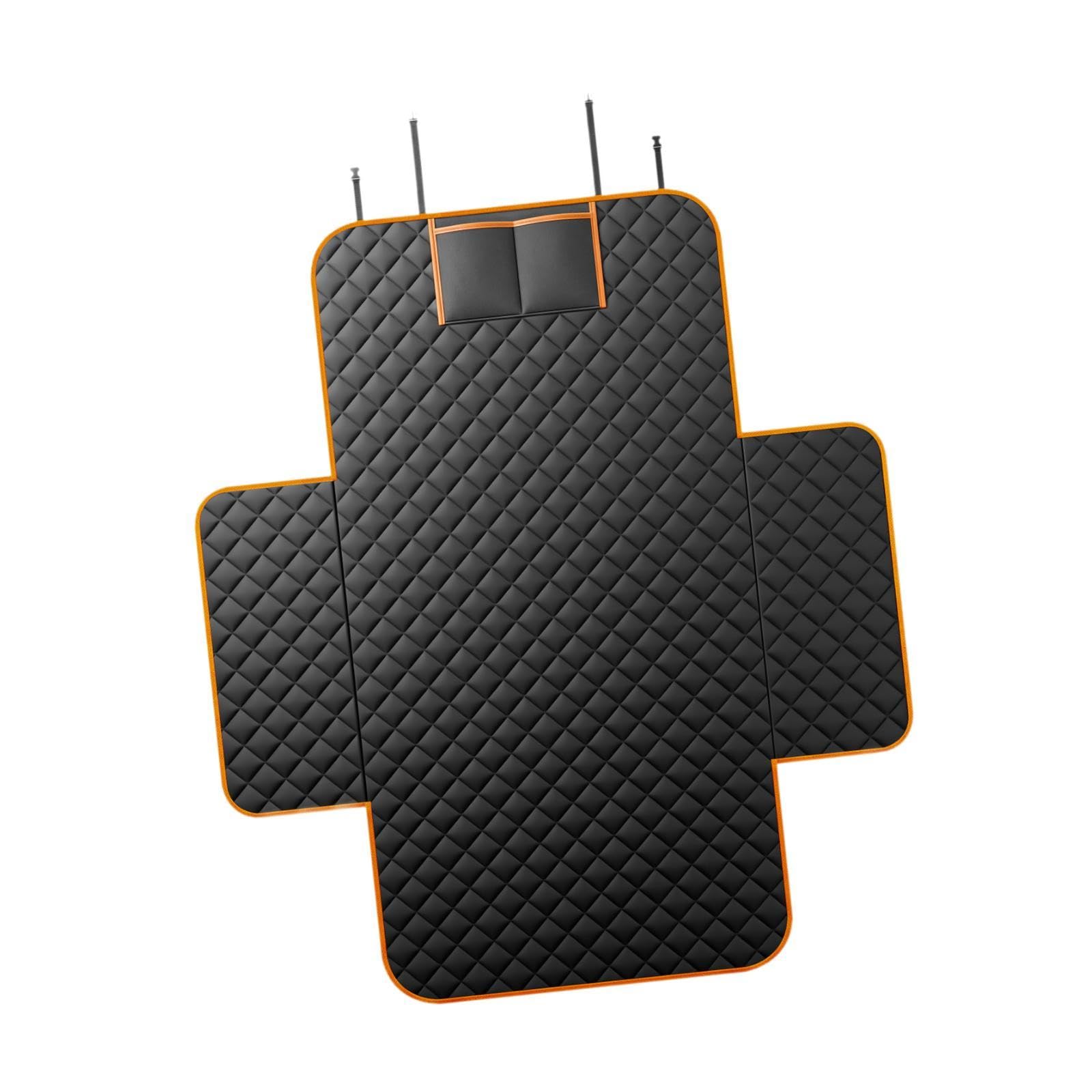 Tapis coffre pour chien idéal pour sorties en forêt et voyages en SUV protection orange