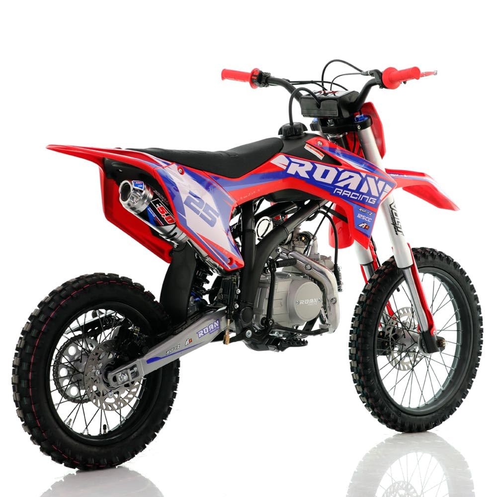 Pit bike Apollo RFZ Rookie 125cc 17/14" XL Arranque a patada refrigerada por aire 4 marchas (rojo)