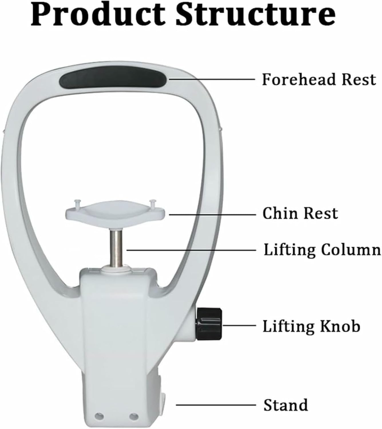 Adjustable Chin Rest Optometry Lifting Chin Bracket | Optical Lifting Chin Bracket Vision Training Forehead Bracket | Lifting Chin Rest Forehead Support Optometry-