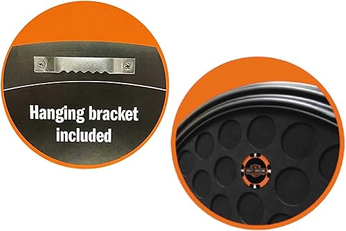 Miniatura 2 de Harley-Davidson Trademark Bar & Shield - Marco redondo para fichas de póquer, con capacidad para 47 fichas