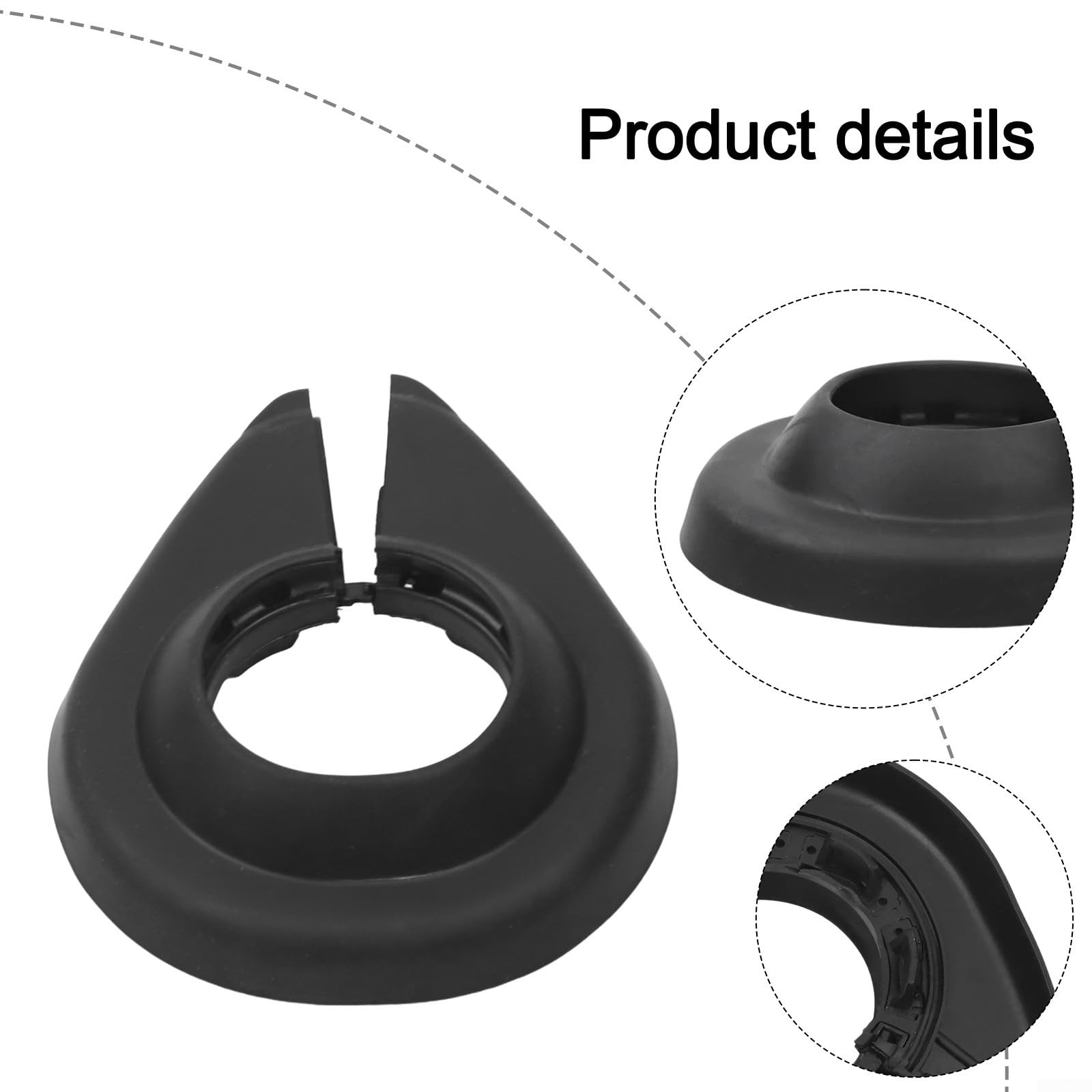 Para Passat B6 B7 Anillo de sello de goma de bisagra de maletero de repuesto, instrucciones de instalación y compatibilidad OEM (2 piezas)