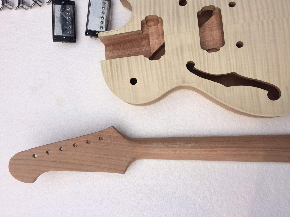 Kit guitare électrique jazz semi-creux avec toutes les pièces