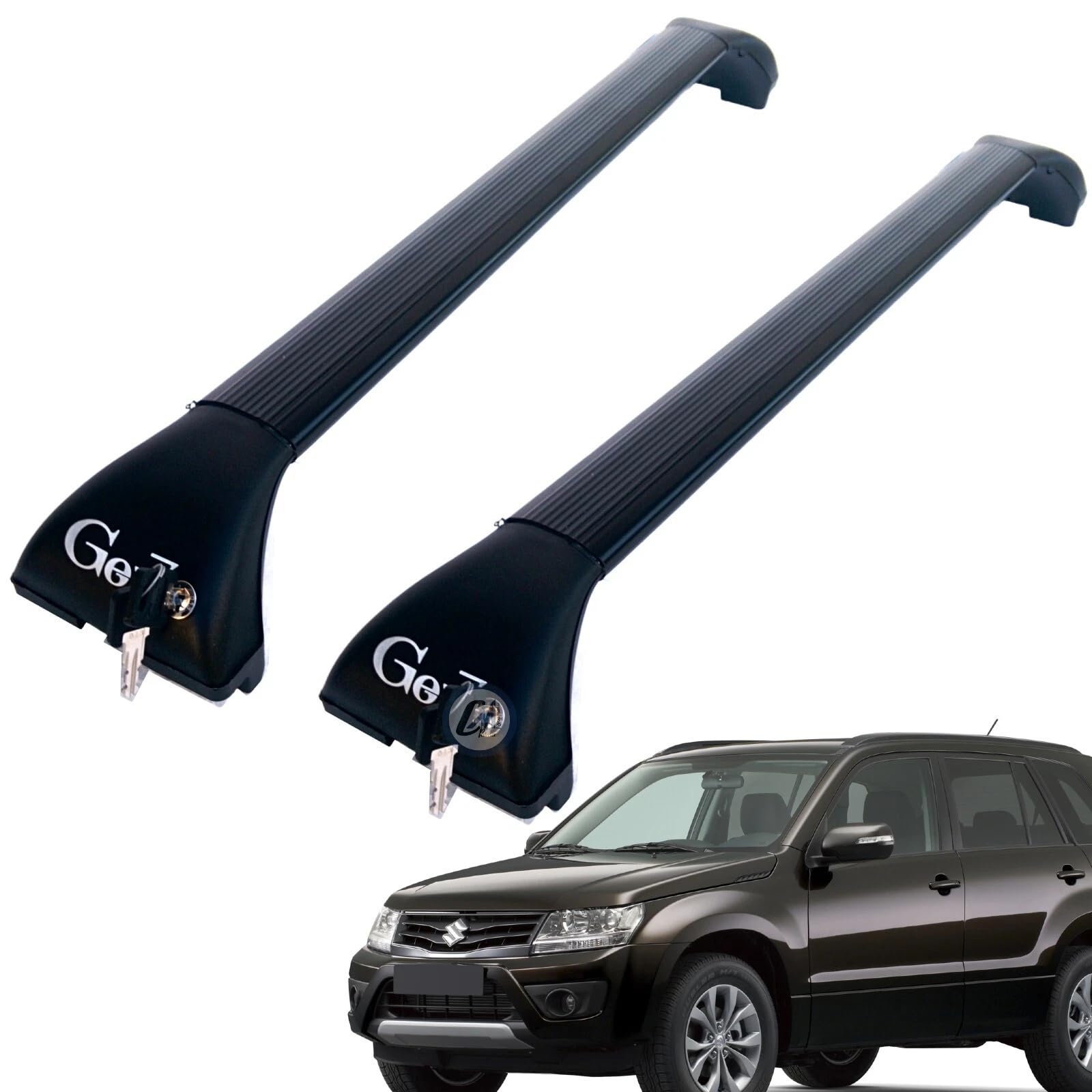 BARRE PORTATUTTO NERE GEV PER GRAN VITARA 3-5p DAL 2005 CON CORRIMANO BASSO