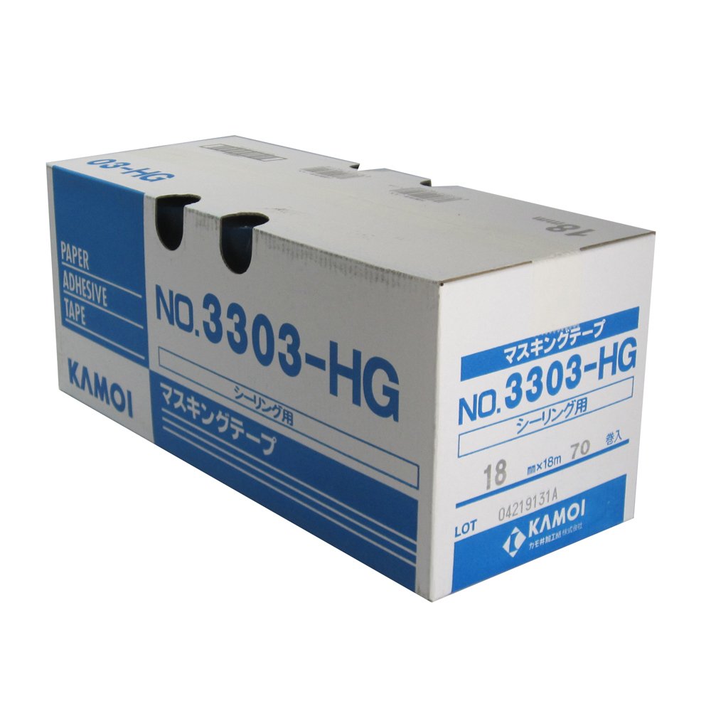 Amazon | カモ井 マスキングテープ No.3303-HG シーリング用 18mm×18m
