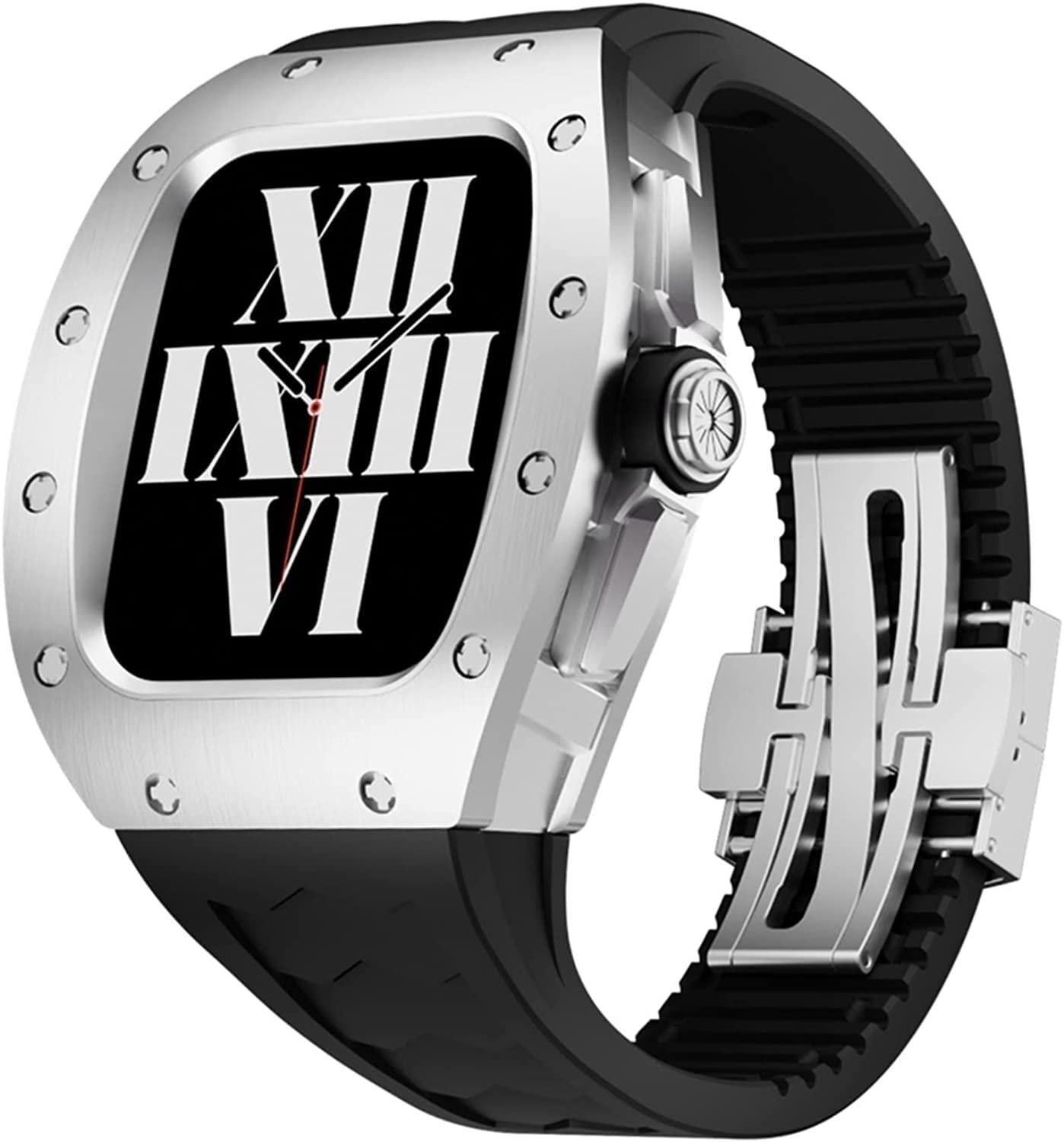 Boîtier en acier pour Apple Watch 45mm évitant les rayures d'écran - 8