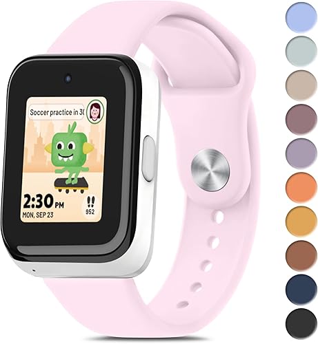 Meliya Correa de silicona para reloj T-Mobile SyncUP para niños, suave e impermeable SyncUP para niños, correas deportivas de repuesto para niños y