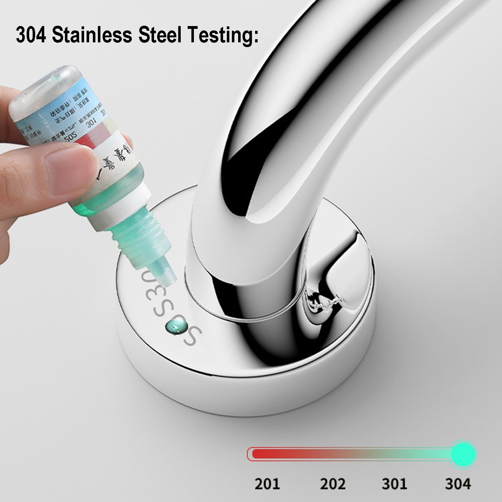 Maniglione Doccia di Sicurezza Per Bagno In Acciaio Inox, Maniglione Bagno Commerciali, Kit Corrimano per Scale con Maniglia, 440 Libbre, for Disabili Anziani(120cm)