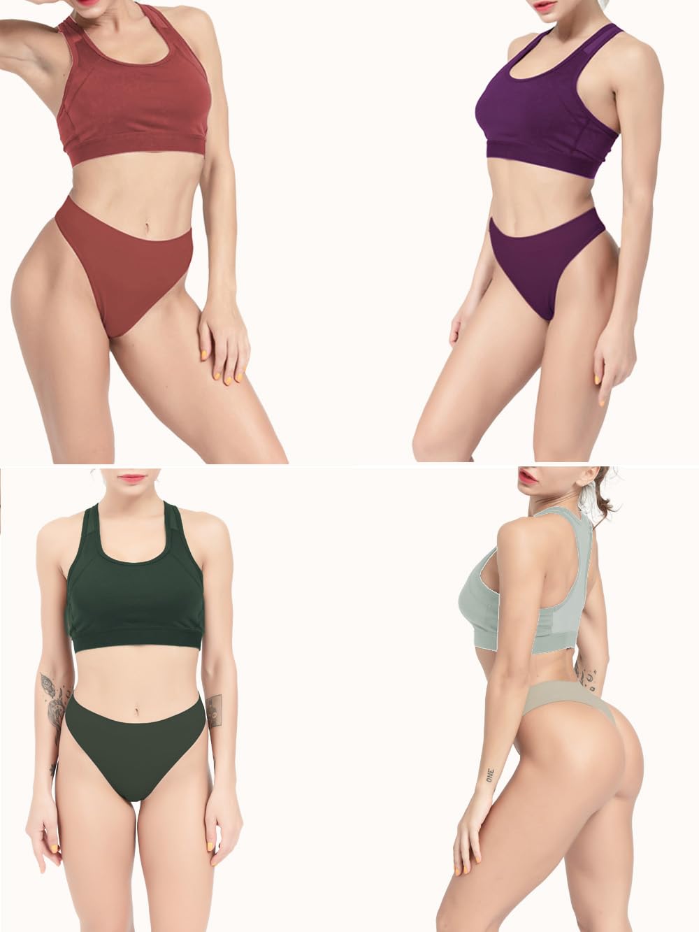 GRANKEE Bragas Transpirables sin Costuras para Mujer, Paquete de Ropa Interior Invisible