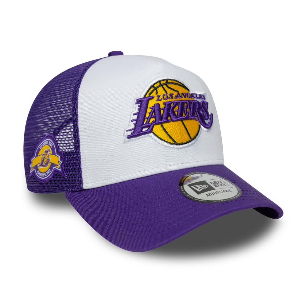 New Era Czapka baseballowa dla dorosłych 9Forty Trucker z boku NBA Los Angeles Lakers Trucker czapka bejsbolówka fioletowa