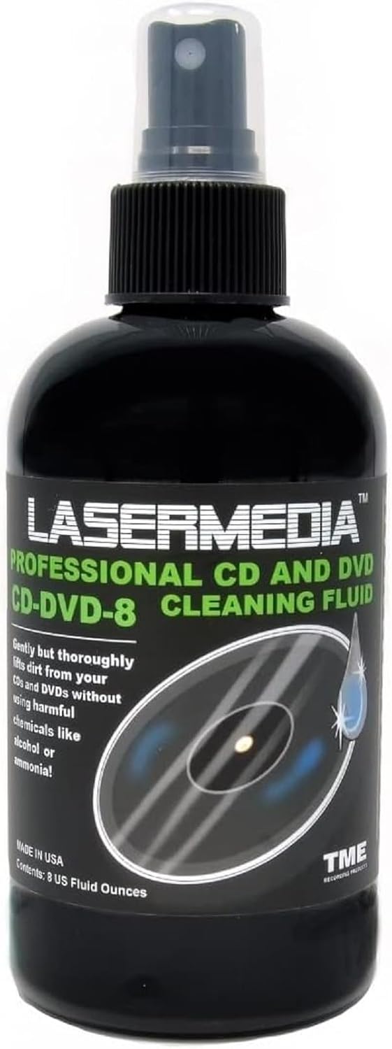 CD DVD Cleaning Solution Fluid (Not a Scratch Remover) 8