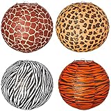 Ocasiones adecuadas: las linternas colgantes de animales de la jungla se pueden aplicar para muchas actividades, ideales para bodas, fiestas en casa, restaurantes, bares, baby shower, cumpleaños, eventos con temas de animales, vacaciones, reuniones diarias y más, para colgar en la pared, el techo, la escalera y otros lugares