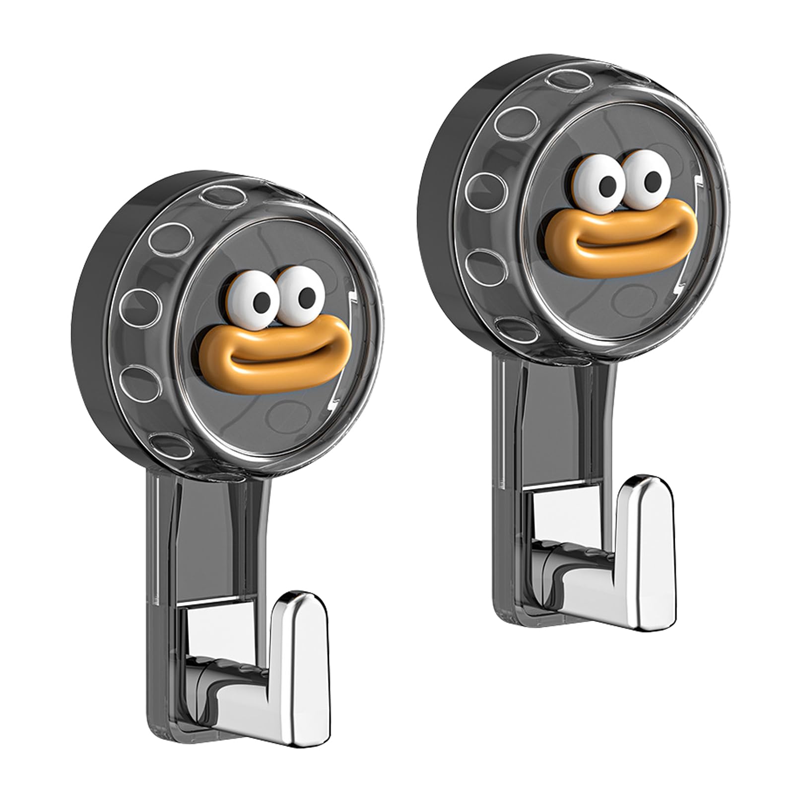 Vookkp 2Pcs Suction Hooks for Bathroom Heavy Duty Vacuum Suction Cup Hook Multifunctional Knob Sucker Hooks for Kitchen Shower Window Glass Door Haning Towel