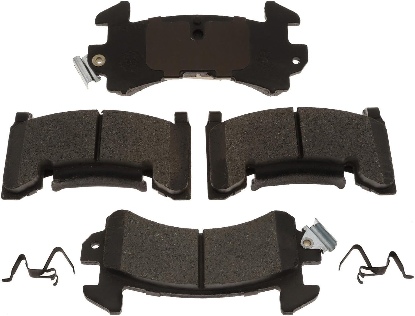 ACDelco Silver Rear Brake Pad Set 14D154MH | GM 19342219 Semi-Metallic Rear Brake Pads for Select Cadillac, Chevy, Chevrolet, GMC, Oldsmobile, Pontiact, Buick, and more