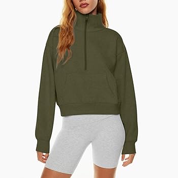 トップス NORMAL EXPERT for Graphpaper Half Zip PO Women Oversized Half Zip Cropped Sweatshirt Quarter Zip Cute