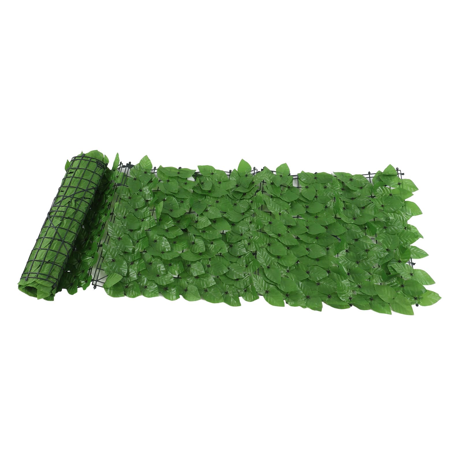 Recinzione Per Privacy Con Foglie Di Alloro Artificiali - Finta Siepe Verde Per Esterno 99x297 Cm
