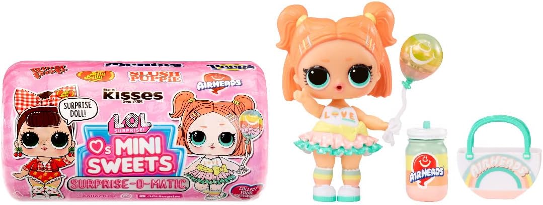 L.O.L. Surprise! Loves Mini Sweets Surprise-O-Matic Series 2 with 8 Surprises, Accessories, Limited Edition Doll, Candy Theme, Collectible Doll- Great Gift for Girls Age 4+