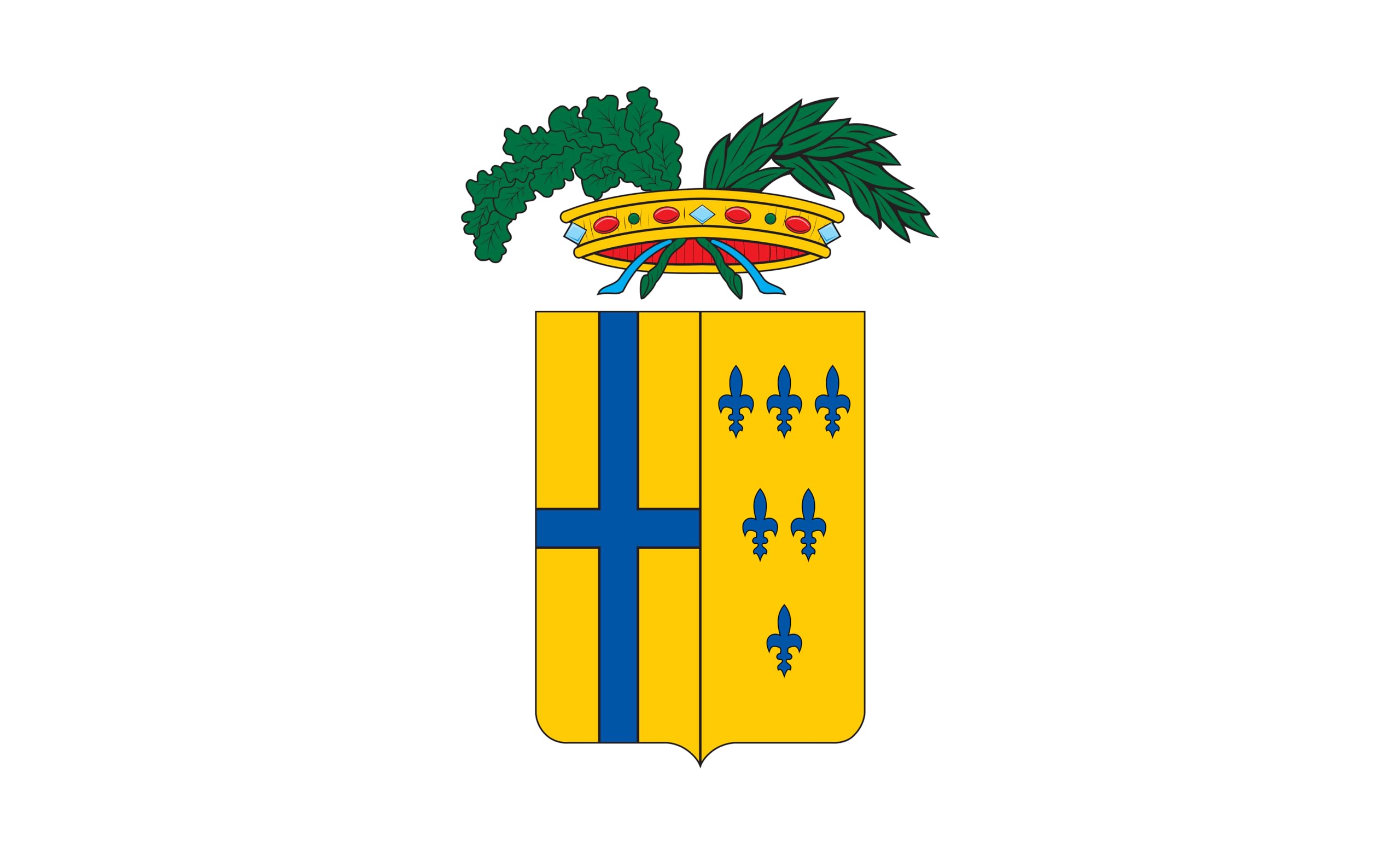 Drapeau de Parme Italie Ultra durable avec finitions renforcées 90 x 60 cm