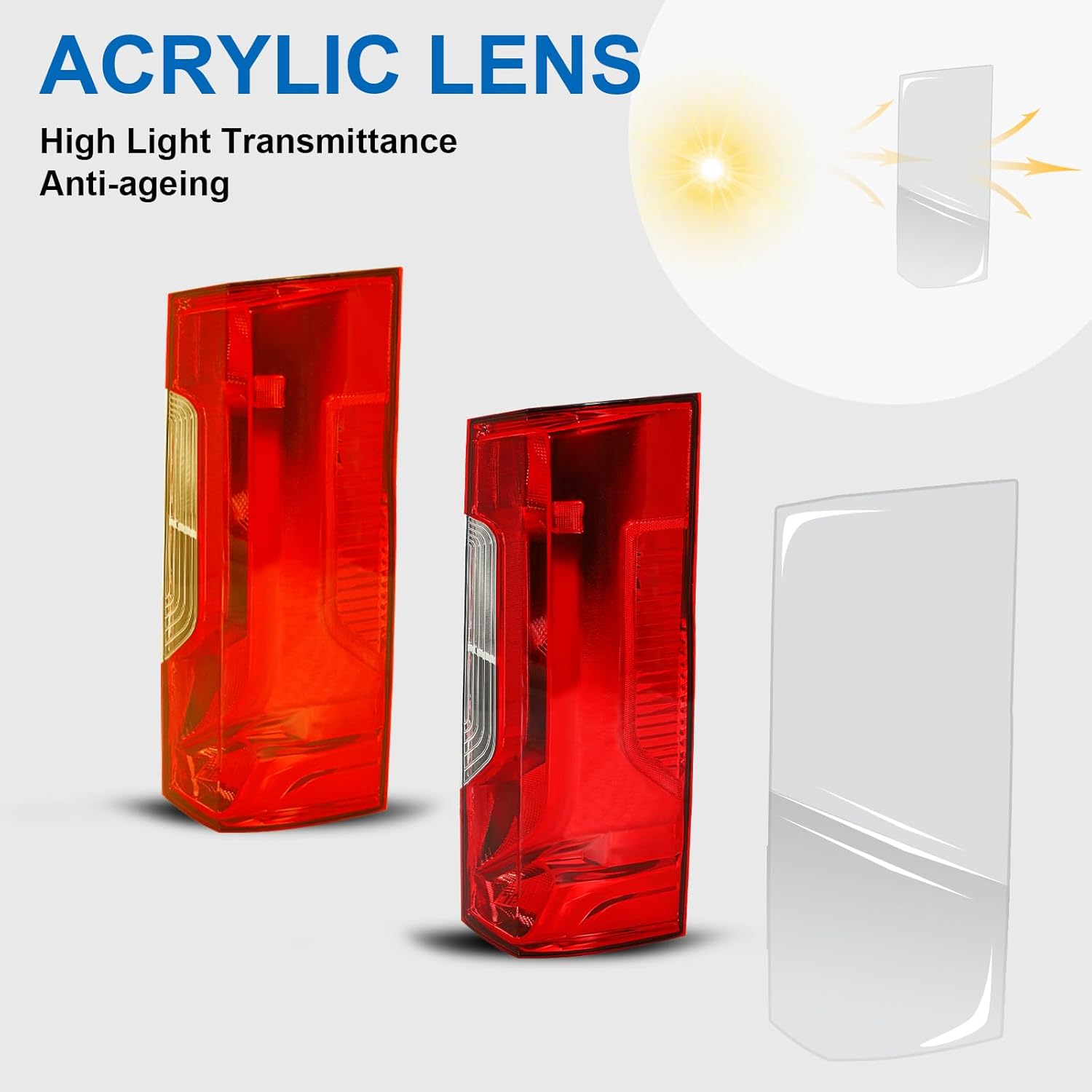 Tail Light Assembly Compatible with 2019-2023 2019 2020 2021 2022 2023 Mercedes Benz Sprinter Taillight (Right Side)