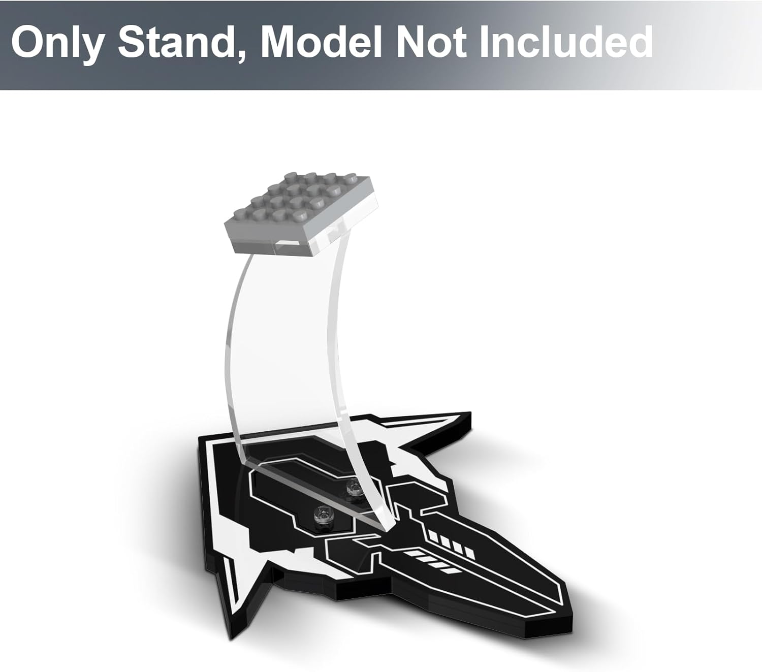 Acrylic Display Stand for Lego 75325/ 75301 /75333 /75273 /75102 /75218 X-wing Starfighter, Bracket for Lego Mando N-1 Fighter 75325, Multifunctional Stand for 75347 TIE Bomb