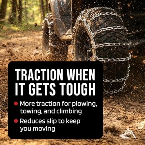 image for The ROP Shop Pair 2 Link TIRE Chains 23x9.50x12 for MTD/Cub Cadet Lawn