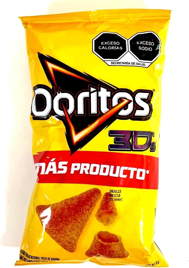 Amazon.com: 3D 45g Box W/5 Bags Papas Snacks Authentic From Mexico