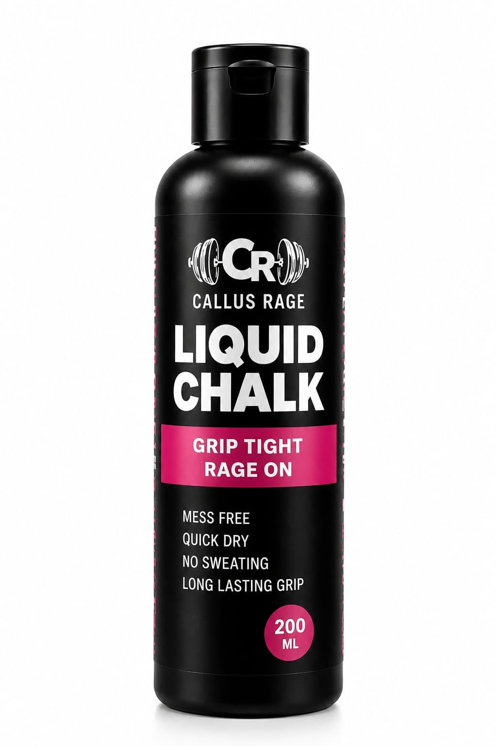 Callus Rage Liquid Chalk Gym Workout Quick Dry Sweat Resistant Grip Enhancer Long Lasting Strong Hand Hold Training Lifting Fitness (200 ml)